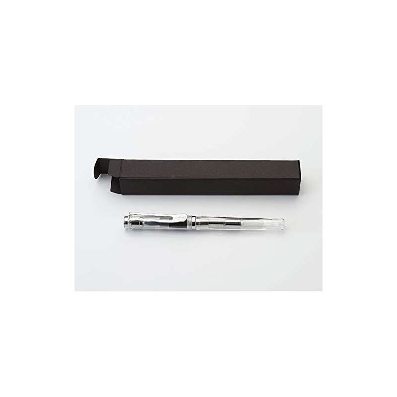 Nakabayashi TACCIA Faceted Fountain Pen, Clear, Nib Size, F TPF-001-C-F