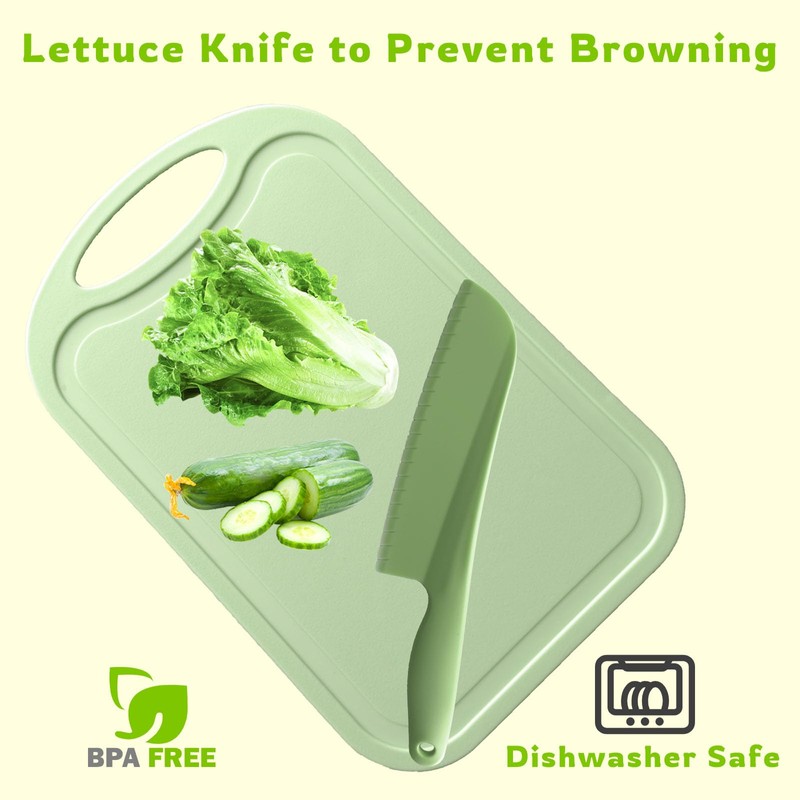 PALAKATE Lettuce Knife, 11 inch Nylon knife, Plastic Lettuce Knife