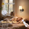 Battery Operated Wall Sconce Set of 2,Rechargeable Wall Sconce with