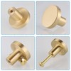 JIZZU 6 Pcs Solid Brass Gold Drawer Knobs [20 *