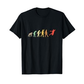 Pallamano Evoluzione Regalo Vintage Giocatore Di Pallamano Maglietta