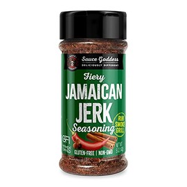 Sauce Goddess JAMAICAN JERK BBQ Spice 6oz Shaker Bottle /// WON FREE PRODUCT PLACEMENTS ///