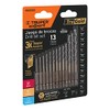 Truper Expert JBAV-13R, Juego de 13 brocas HSS para metal