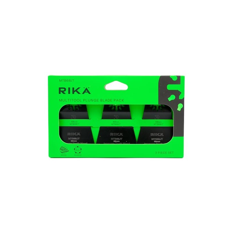Rikä MTB68JT 68mm Japanese Tooth Multi Tool Saw Blade 3pk