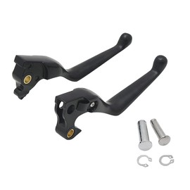 S SYUU Black Lever Brake Lever Aluminium Brake Lever Clutch Lever Compatible with Harley Davidson XL Sportster 883 1200 XL883 XL1200 Forty Eight Seventy Two 2014-2020