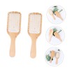Ipetboom 2pcs Wooden Scalp Massage Comb Hair Combs Detangler Brush