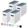 Oterri File Organizer, 4 Packs Small Storage Box, Cardboard File