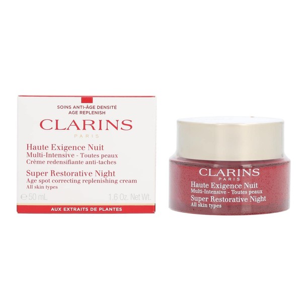 Clarins Super Restorative Night Cream All Skin Types, Unisex, 1.6 Ounces