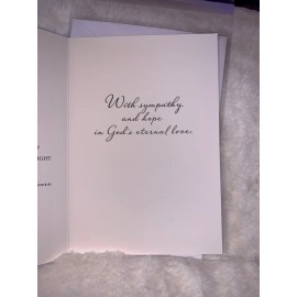 Unbranded Sympathy Card Beautiful Message Bible Verse Christian