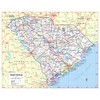 Cool Owl Maps South Carolina State Wall Map Poster Large