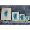 Mini BLUE! Lake Tahoe 3D Wooden Map