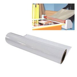 EQCOTWEA Glossy Cold Laminating Film Vinyl Cold Laminating Roll Film Self-Adhesive Lamination Roll Film Laminate Posters Maps Signs and Other Documents(25"X164')