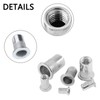 TA-VIGOR 50Pcs M4 Rivet Nuts, Aluminium Alloy Knurled Flat Head