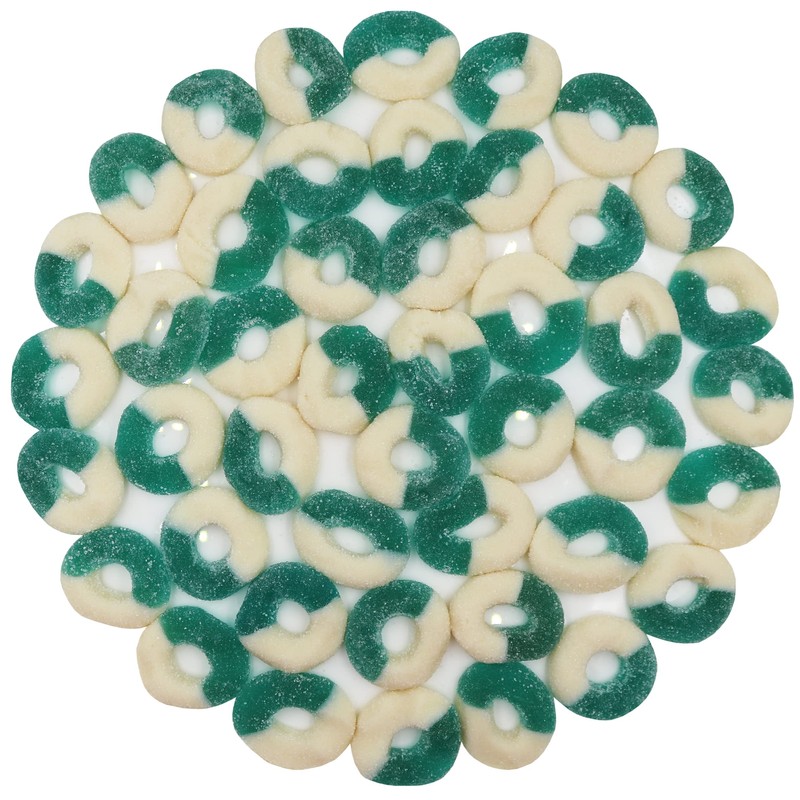 FirstChoiceCandy Gummy Rings Candy (Blue Raspberry, 4.5 Pound (Pack of