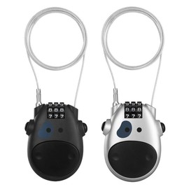 ZHEGE 3 Digit Code Combination Password Lock, Resettable Zinc Alloy Combination Suitcase Baggage Locks for Stroller Stroller, Filing Cabinets, Toolbox, Case, Password Security (Black,Sliver)