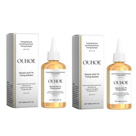 OUHOE Glycolic Acid 7% Moisturizing Toner, Remove Acne, Improve Skin Condition And Rejuvenate Skin Toner Essence Skincare Moisturizer - Specification: 100ml-2pcs