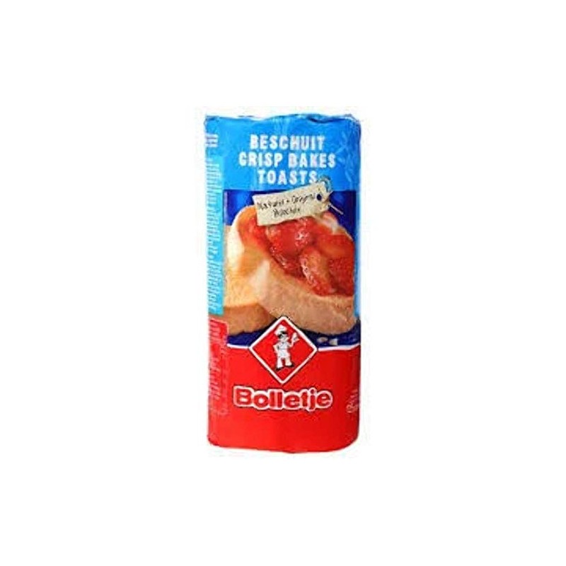 12 Count Bolletje Beschuit Original/Regular (Dutch Crispbakes/Dutch Rusk/Light Crisp Toast)