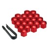 Shiwaki 20pcs 21mm Nut Caps with Removal Tool Wheel Nut