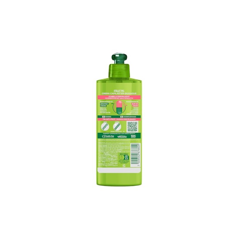 Garnier Fructis Adiós Esponjado Crema 10en1 Anrifrizz 300 ml