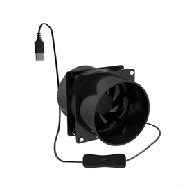 Portable Fume Extractor Fan for Kitchen Smoke Removal Kitchen Exhaust Fan Ventilation Fan ABS Portable Extractor Fan, only Fan
