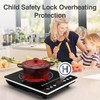 GIHETKUT Electric Cooktop Single Burner, 1800W Electric Stove Top with