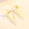 REELMAR 4 Pairs Triangle Earrings for Women Geometric Ear Jacket