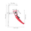 Ratcheting Table Clamp, Quick Ratchet Track Saw Guide Rail Clamp,