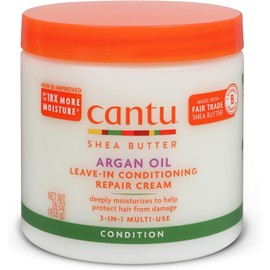 Cantu Argan Oil Leave in Conditioning Repair Cream, 16 Ounce