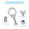 PATIKIL M6x25 Lifting Shoulder Eye Bolts 304 Stainless Steel Female