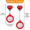 Lancardo Clip On Nurse Watch: Retractable Quartz Silicone Cover Cartoon
