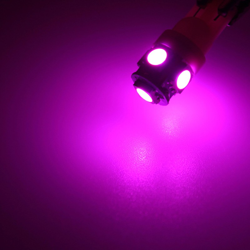 GLOFE 3Pcs Pink Interior Map Dome Light LED Bulbs Compatible