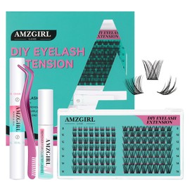 Diy Lash Extension Kit Eyelash Clusters Individual Lashes Extensions Kits With Cluster Lashes Wispy,Lash Bond & Seal,Eyelashes Remover And Applicator at Home Lash Extensions Kit(112pcsV&R,D-Mix8-16mm)