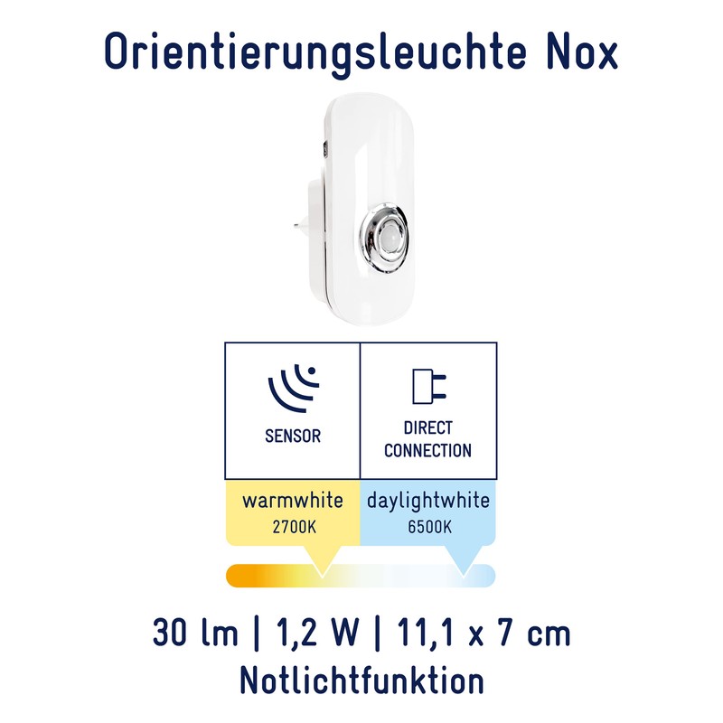 Müller-Licht LED Night Light for Socket Including Mobile Torch with