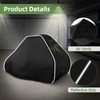 Zenicham Lawn Mower Cover, 600D Waterproof Zero Turn Mower Cover,