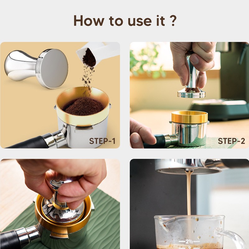 51mm Stainless Steel Coffee Tamper Flat Base Coffee Tamp Tool