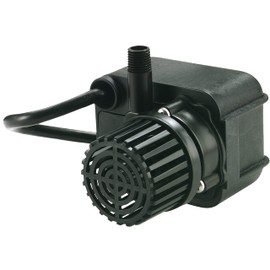 Little Giant PE-1F-PW 115 Volt, 1/125 HP, 170 GPH Submersible Direct Drive Fountain Pump with 15-Ft. Cord, Black, 566608