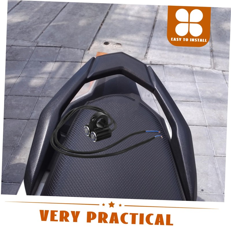 NOLITOY Motorcycle Handlebar Switch Fog Light Control Switch with Indicator