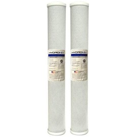 Hydronix CB-25-2010 NSF Carbon Block Filter 2.5" OD X 20" Length, 10 Micron (Pack of 2)