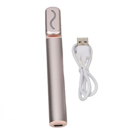 Heated Eye Massage Wand Stick RF Relieve Fatigue Microcurrent Eye Lift Pen for Dark Circles Rose Gold