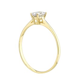Old English Jewellers 9ct Yellow Gold 0.50ct Oval Solitaire Engagement Ring size J K L M N O P Q R S (K)