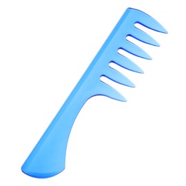 BIUDECO Wide Tooth Hair Comb for Men and Women Durable and Styling Tool with Smooth Teeth for Gentle Use for Salon and Barber Elegant Blue Design