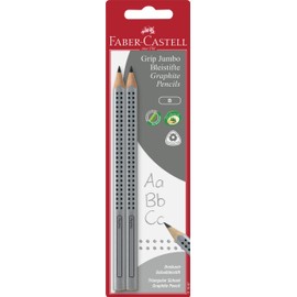 Faber-Castell Jumbo Grip Graphite No. 2 EcoPencils - 2 Count