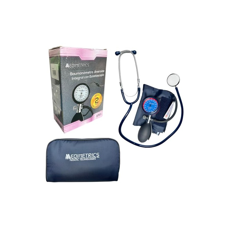 KIT BAUMANÓMETRO/ESTETOSCOPIO SIMPLEX AZUL