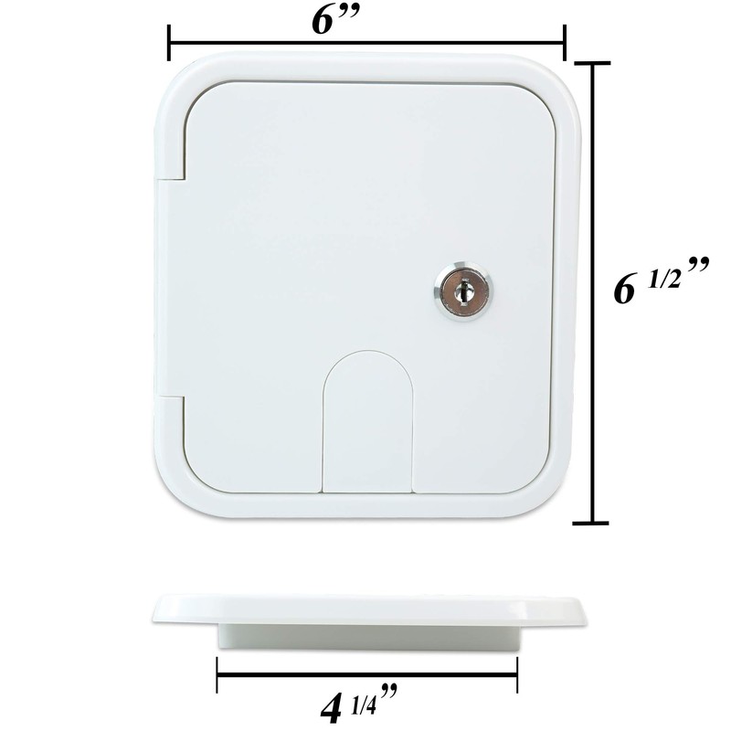 RV Camper Trailer Motorhome Power Cord Hatch Electrical Access Door
