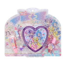 Shobido Idol Pretty Cure Glitter Heart Case Cosmetics Set, Ring, Nail, Lip Gloss