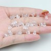 Silicone Earring Backs, 200 Pack Clear Hypoallergenic Replacement Stoppers for