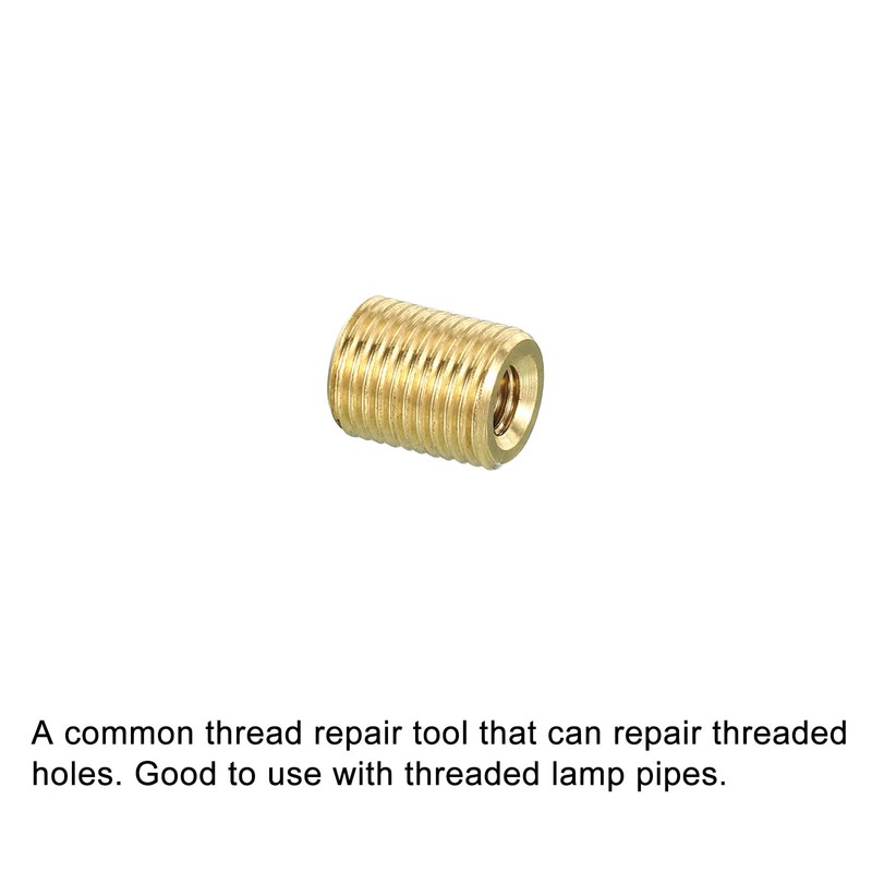 PATIKIL M10-M5 Sleeve Reducing Nuts 5pcs 12mm Threaded Hollow Tube