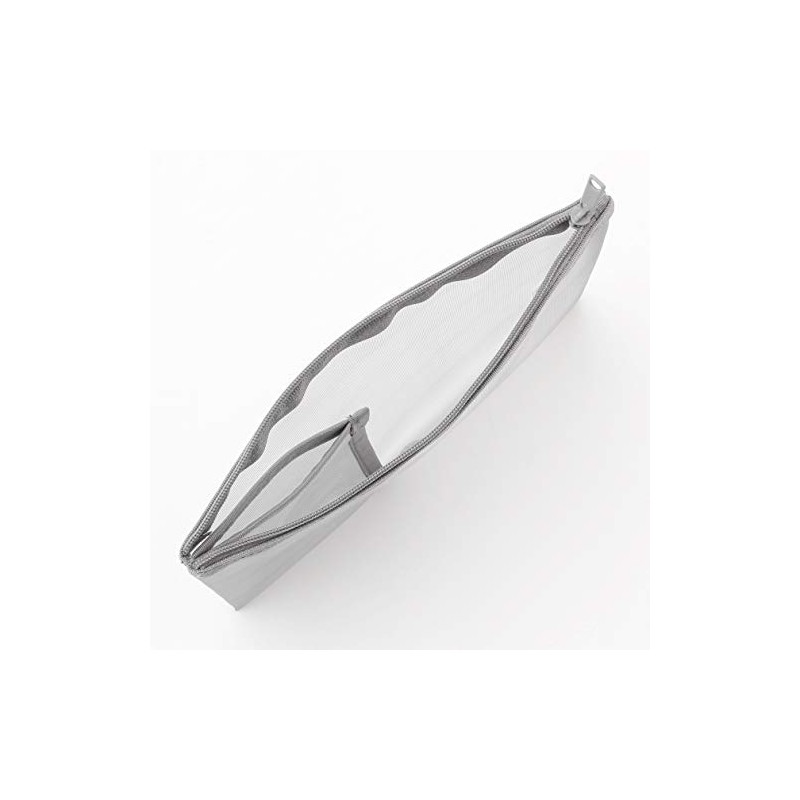 MUJI NDC18A0S Nylon Mesh Case with Pockets Gray for B6