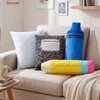 Peryiter 4 Pcs 16 Inch Back to School Throw Pillows