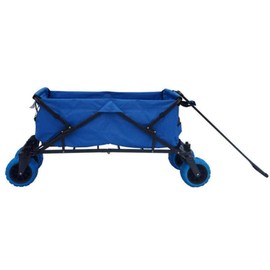 Impact Canopy Folding Collapsible Utility Wagon with All-Terrain Wheels, Royal Blue